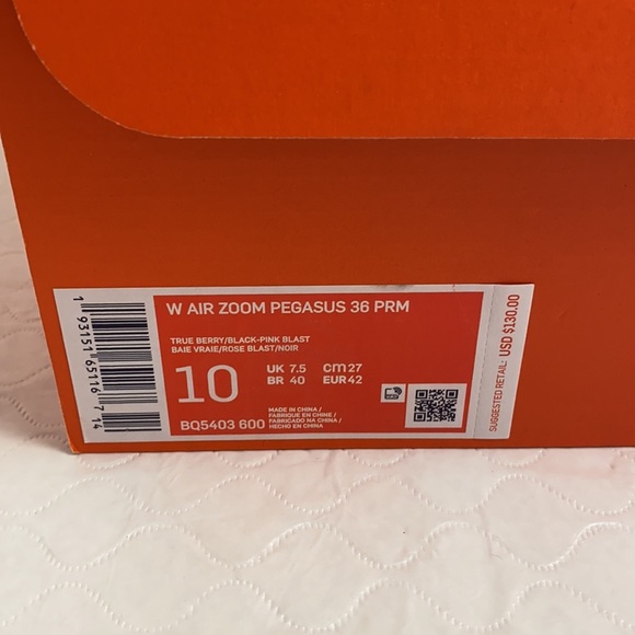 Nike Air Zoom Pegasus 36 Premium True Berry running sneakers 10 - Picture 10 of 10